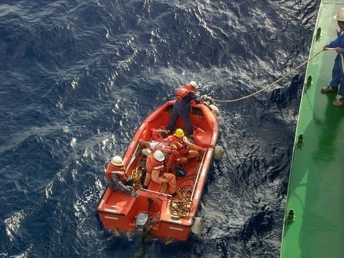 A separate incident - an AMVER medical evacuation © SW